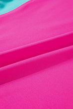 Load image into Gallery viewer, Strawberry Pink Color Block Detail Casual Two-piece Set