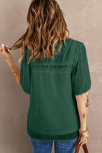 Load image into Gallery viewer, Apricot Flutter Sleeves Sheer Textured Babydoll Top