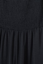 Load image into Gallery viewer, Black Smocked Sleeveless Wide Leg Jumpsuit with Pockets