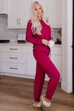 Load image into Gallery viewer, Gray Long Sleeve Pullover and Jogger Pants Lounge Set