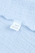 Load image into Gallery viewer, Sky Blue Textured U Neck Tank Top and High Waist Shorts Set