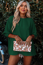 Load image into Gallery viewer, Pink Smocked Wrist Shift Top