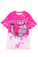 Load image into Gallery viewer, Rose EASTER VIBES Skull Graphic Print Oversized T Shirt
