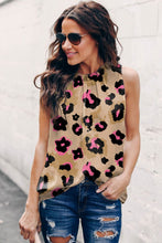 Load image into Gallery viewer, Leopard Pocket Short Sleeve Drawstring Lounge Set