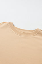 Load image into Gallery viewer, Pale Khaki Sweatshirt Poplin Mini Dress