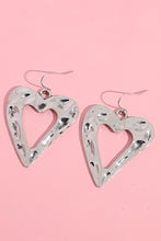 Load image into Gallery viewer, White Valentine Hollowed Heart Shape Earrings