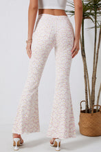 Load image into Gallery viewer, Pink Daisy Bell Bottom Flare Pants
