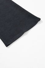 Load image into Gallery viewer, Black Textured Flutter Sleeve Top Wide Leg Pants Set