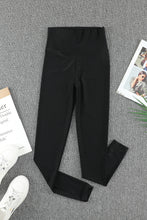 Load image into Gallery viewer, Black High Rise Tight Leggings with Waist Cincher