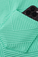 Load image into Gallery viewer, Mint Green Textured Cap Sleeve T Shirt Dress