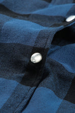 Load image into Gallery viewer, Red Turn-down Collar Plaid Shirt Coat