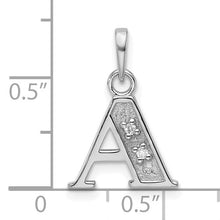 Load image into Gallery viewer, 14K White or Yellow Gold Diamond Letter Initial Pendant YC1541W