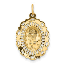 Load image into Gallery viewer, 14k Miraculous Medal Charm STYLE: XR331