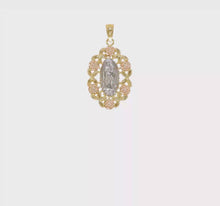 Load and play video in Gallery viewer, 14K Two-Tone with White Rhodium Guadalupe Pendant STYLE:  C4520