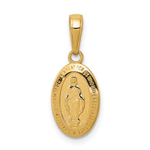 Load image into Gallery viewer, 14k Miraculous Medal Charm STYLE: M2515