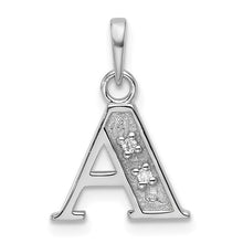 Load image into Gallery viewer, 14K White or Yellow Gold Diamond Letter Initial Pendant YC1541W