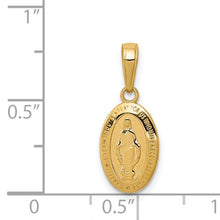 Load image into Gallery viewer, 14k Miraculous Medal Charm STYLE: M2515