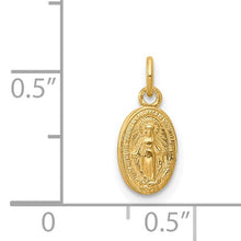 Load image into Gallery viewer, 14k Miraculous Medal Charm STYLE: XR334
