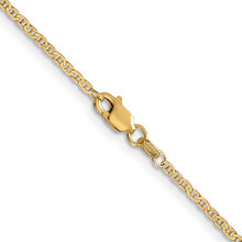 Load image into Gallery viewer, 14K 1.5mm/2.4mm Lightweight Flat Anchor Link with Lobster Clasp Pendant Chain
