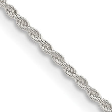 Load image into Gallery viewer, Sterling Silver 1.3mm Solid Rope Chain
