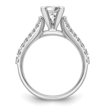 Load image into Gallery viewer, 14K White Gold Peg Set 1/2 carat Diamond Semi-mount Engagement Ring STYLE:  RM2803E-051-WAA