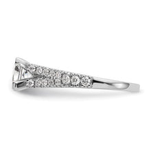 Load image into Gallery viewer, 14K White Gold Peg Set 1/2 carat Diamond Semi-mount Engagement Ring STYLE:  RM2803E-051-WAA
