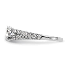Load image into Gallery viewer, 14K White Gold Peg Set 1/2 carat Diamond Semi-mount Engagement Ring STYLE:  RM2803E-051-WAA