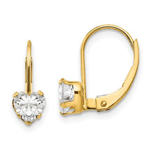 Load image into Gallery viewer, 14k Madi K Leverback CZ Earrings SE2154
