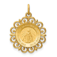 Load image into Gallery viewer, 14k Miraculous Medal Charm XR330
