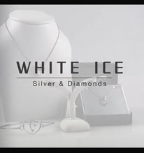 Load image into Gallery viewer, White Ice Sterling Silver Rhodium-plated 18 Inch Diamond Filigree Heart Locket Necklace with 2 Inch Extender