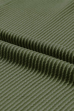 Load image into Gallery viewer, Jungle Green Corded V Neck Chest Pocket Loose T-shirt
