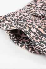 Load image into Gallery viewer, Long Sleeve Top and Leopard Print Pants Lounge Set
