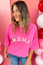 Load image into Gallery viewer, Rose Rhinestone MAMA Graphic T Shirt

