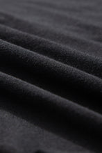 Load image into Gallery viewer, Black Short Sleeve Shirred High Waist V Neck Maxi Dress
