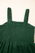 Load image into Gallery viewer, Black Smocked Sleeveless Wide Leg Jumpsuit with Pockets
