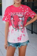 Load image into Gallery viewer, Rose EASTER VIBES Skull Graphic Print Oversized T Shirt
