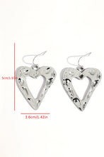 Load image into Gallery viewer, White Valentine Hollowed Heart Shape Earrings
