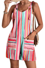 Load image into Gallery viewer, Black Adjustable Straps Pocketed Textured Romper
