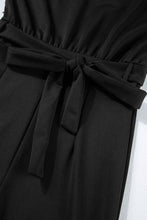 Load image into Gallery viewer, Red Belted Wide Leg Jumpsuit
