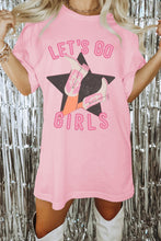 Load image into Gallery viewer, White Lets Go Girls Western Graphic Tee
