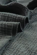 Load image into Gallery viewer, Gray Crinkled Texture Tee and Jogger Pants Set
