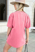 Load image into Gallery viewer, Pink Guitar Slogan Letter Graphic Print Oversized T Shirt
