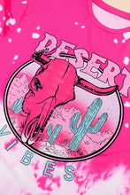 Load image into Gallery viewer, Rose EASTER VIBES Skull Graphic Print Oversized T Shirt
