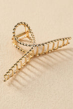 Load image into Gallery viewer, Gold Twist Large Alloy Hair Clip
