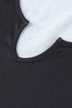 Load image into Gallery viewer, Black Gradient Leopard Pattern Sleeveless Drawstring Lounge Set
