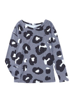 Load image into Gallery viewer, Leopard Pocket Short Sleeve Drawstring Lounge Set
