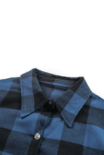 Load image into Gallery viewer, Red Turn-down Collar Plaid Shirt Coat
