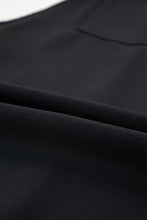 Load image into Gallery viewer, Black Solid Buttoned Straps Plus Size Overall Dress
