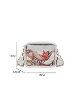 Load image into Gallery viewer, Black Clear PVC Leather Strap Crossbody Bag

