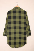 Load image into Gallery viewer, Red Turn-down Collar Plaid Shirt Coat
